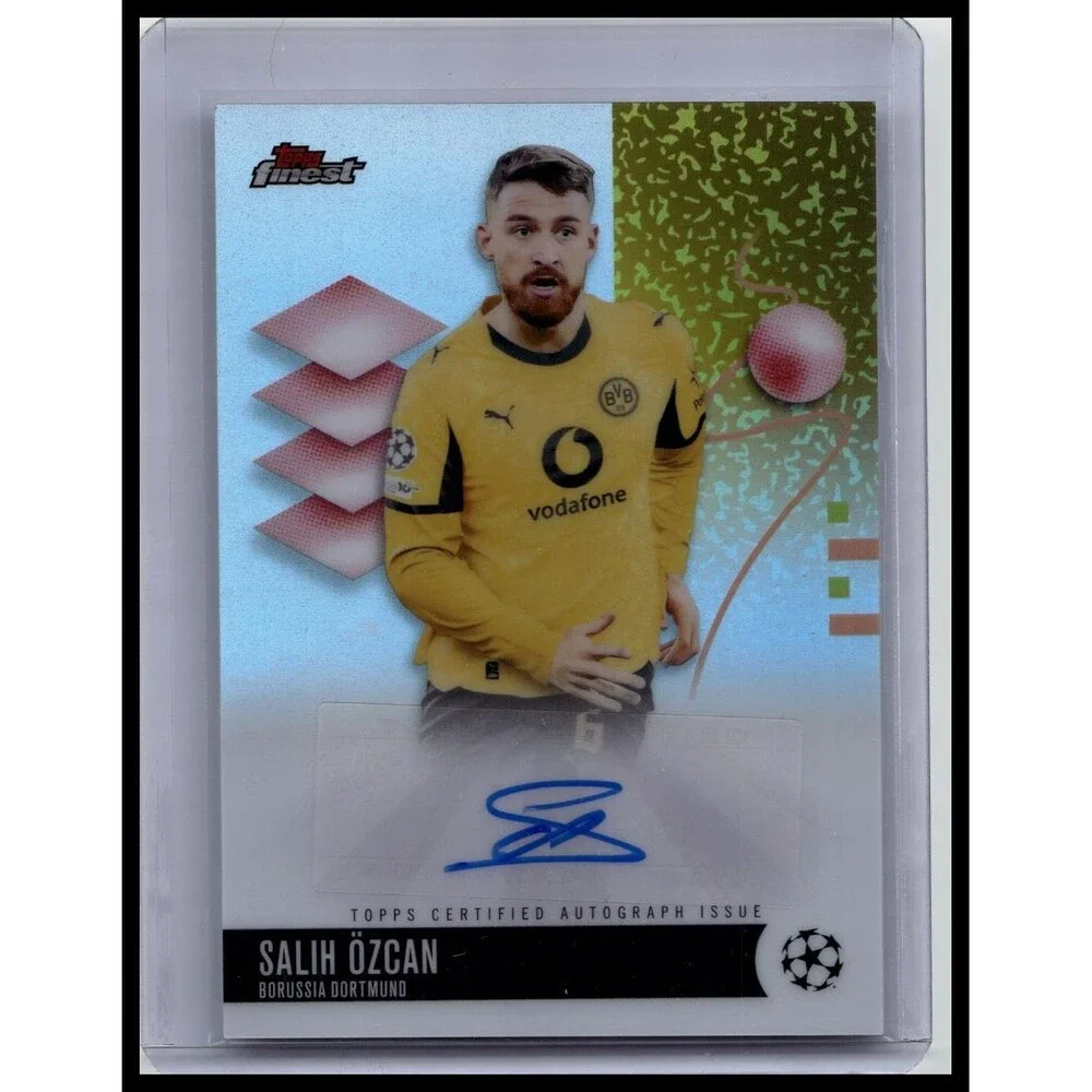 2025-26 Topps UEFA Club Competition Finest Salih Ozcan Auto #BA-SO Dortmund